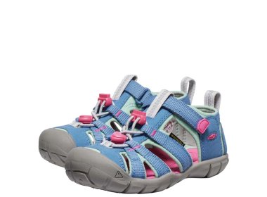 KEEN Sandały dziecięce Seacamp II Coronet Blue / Hot Pink
