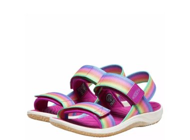 Dziewczęce sandały KEEN Elle Backstrap Rainbow / Festival Fuchsia