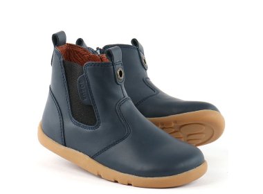 Bobux granatowe skórzane sztyblety I Walk Navy Outback Boot