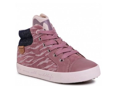 Geox Trampki dla dziewczynki B KILWI G. C Rose Smoke