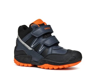 Geox nieprzemakalne buty dla dzieci J N.Savage B.B ABX A Navy / Orange