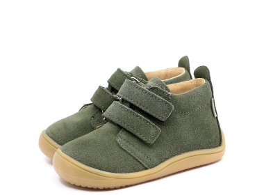 Mrugała skórzane buty barefoot LULU Oliwka