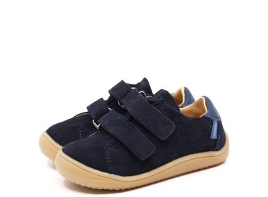 Skórzane trzewiki Mrugała Barefoot NATU Blu