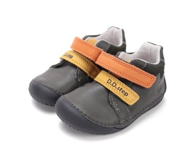 DD Step skórzane buty Barefoot Khaki