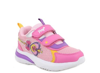 Buty Primigi lekkie różowo-liliowe Sneakersy ze światełkami w podeszwie