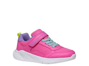Geox Sneakersy buty sportowe J Sprintye A Fluo Fuchsia / DK Lila