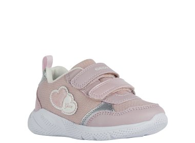 Geox Sneakersy dla dziewczynki B Sprintye G.C Pink / Silver
