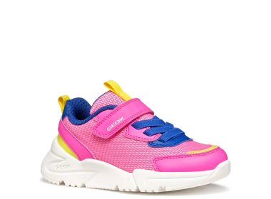 Geox dziewczęce buty sportowe  J Loftus A Fluo Fuchsia / Royal