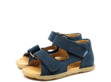 Mrugała niebieskie sandałki dziecięce FLO Barefoot Ocean
