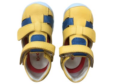 Kickers chłopięce sandałki Wasabou Jaune Blue