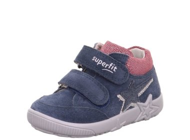 Superfit dziewczęce półbuty Starlight Blau / Pink