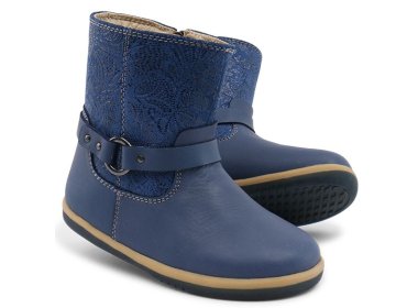 Bobux lekko ocieplane skórzane kozaczki I Walk Classic Dutch Blue