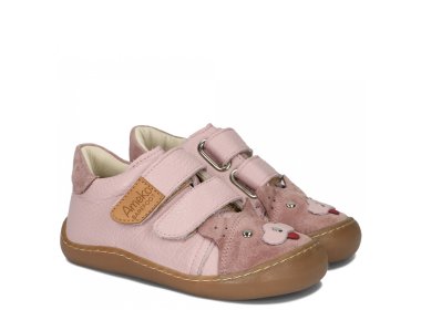 Dziewczęce półbuty barefoot Ameko Otis Kiti Rose