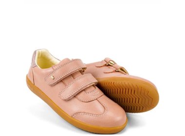 Bobux skórzane buty sportowe KP Sprite Rose Light Pink Glitter