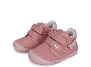 DD Step skórzane półbuty Barefoot z motylkiem