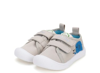 DD Step przewiewne trampeczki Barefoot ze słonikiem Dark Grey