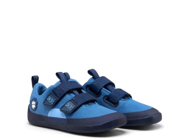 Affenzahn lekkie snekaersy barefoot Cotton Lucky Bear Blue