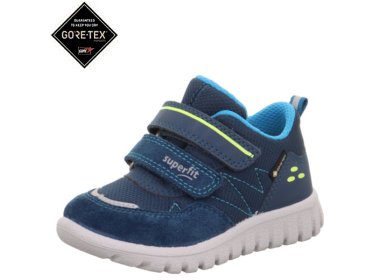 Superfit lekkie buty sportowe SPORT7 MINI Blau / Turkis z membraną GoreTex