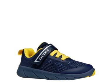 Geox Sneakersy buty sportowe Barefoot J Foot-run Navy / Yellow
