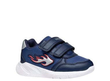 Geox Sneakersy buty dla chłopca B Sprintye B. A Avio / Red