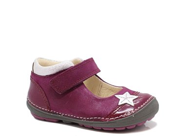 Clarks balerinki Softly Gina Plum Leather tęgość F