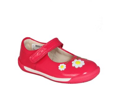 Clarks urocze skórzane koralowe balerinki SOFTLY JAM FST