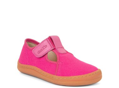 Froddo trampki Barefoot Canvas T-Bar Fuxia