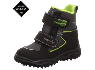 Superfit lekkie i ciepłe buty zimowe z membraną GoreTex Husky2 Schwarz / Hellgrun