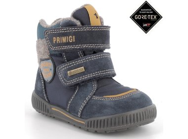 PRIMIGI granatowo-niebieskie buty zimowe z membraną GoreTex